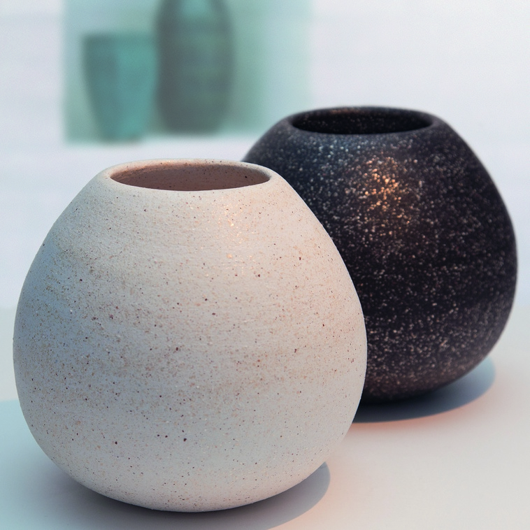Vase, 9139 Schwarz Glimmer