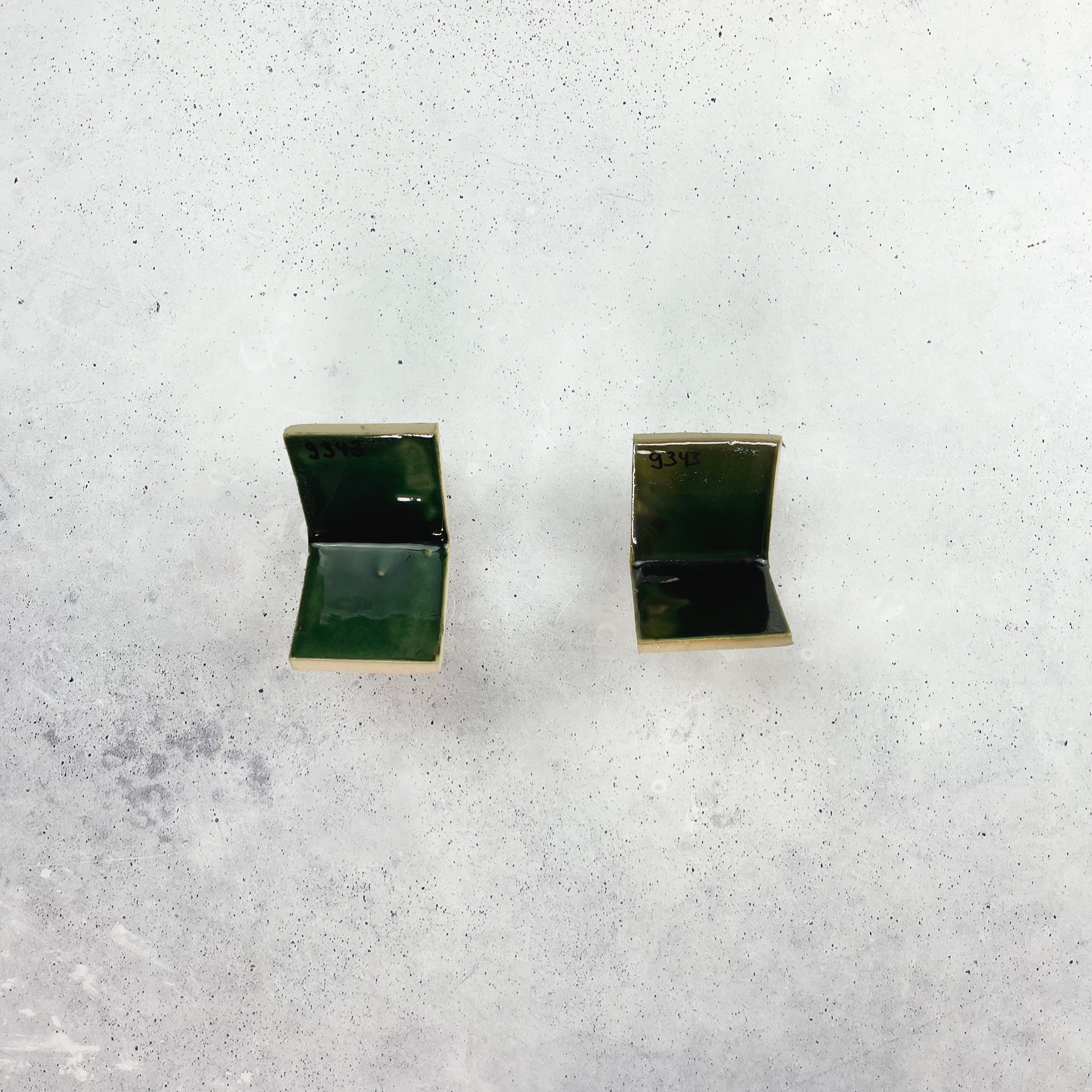 Winkel mit 9343 bei 1150°C und 1250°C