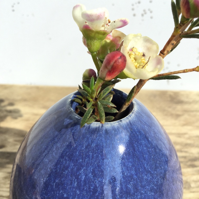 Vase, 9591 Stahlblau